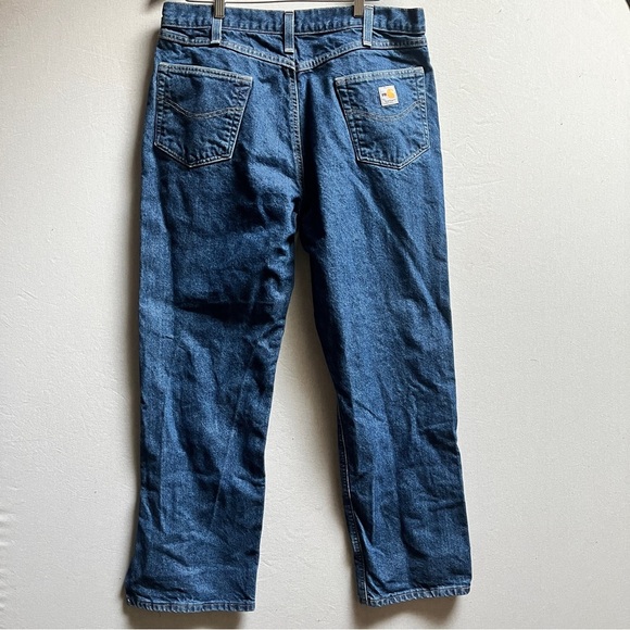 Carhartt Flame resistant relaxed fit with a hammer  side leg zipper Sz 38 - Picture 3 of 16